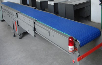 Telescopic mesh belt conveyor